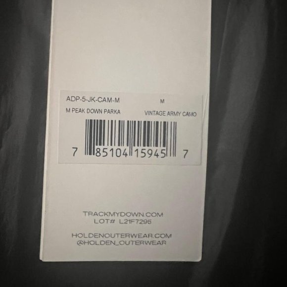 $975! RARE! NWT Men's Holden Peak Camouflage Down Ski Jacket - Green - M, L - Picture 6 of 6